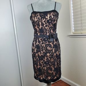 City Studios Black Lace Cocktail Dress size 13
